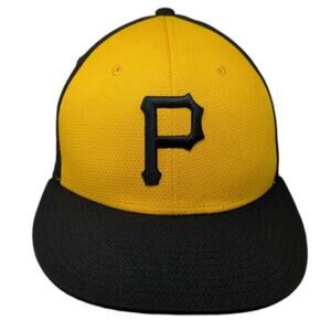 OC Sports MLB Pittsburgh Pirates Yellow Baseball Cap OS Strapback Curved Hat